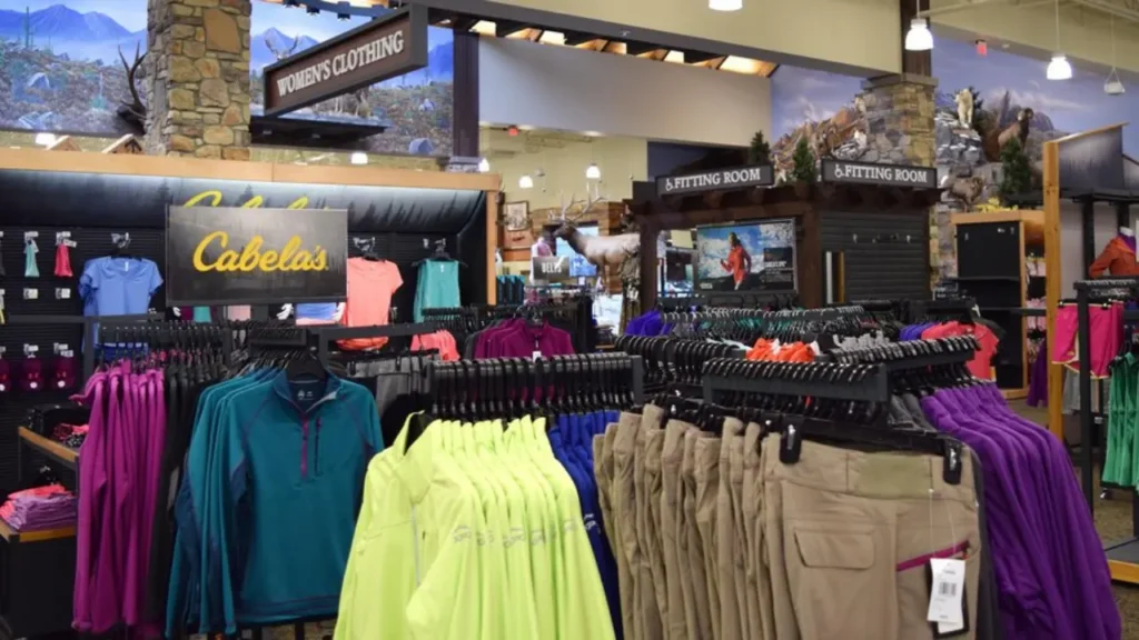 Interior of Cabela's Women's Clothing Section - Cabela’s Store Hours