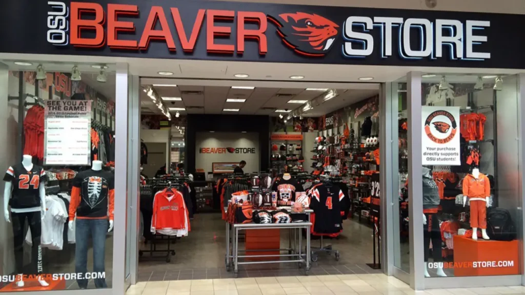 Entrance of An OSU Beaver Store - Beaver Store Hours