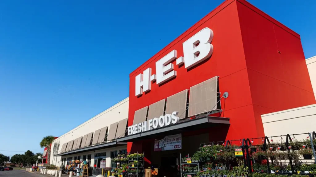 H-E-B Store Front Pose Under Clean Sky - HEB Store Hours