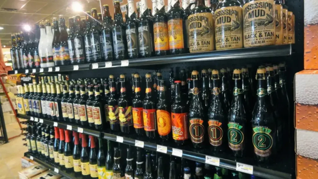 Liquor Shelves Inside Giant Eagle - Giant Eagle Liquor Store Hours