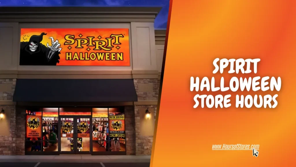 Spirit Halloween Store With The Blog Title Text - Spirit Halloween Store Hours