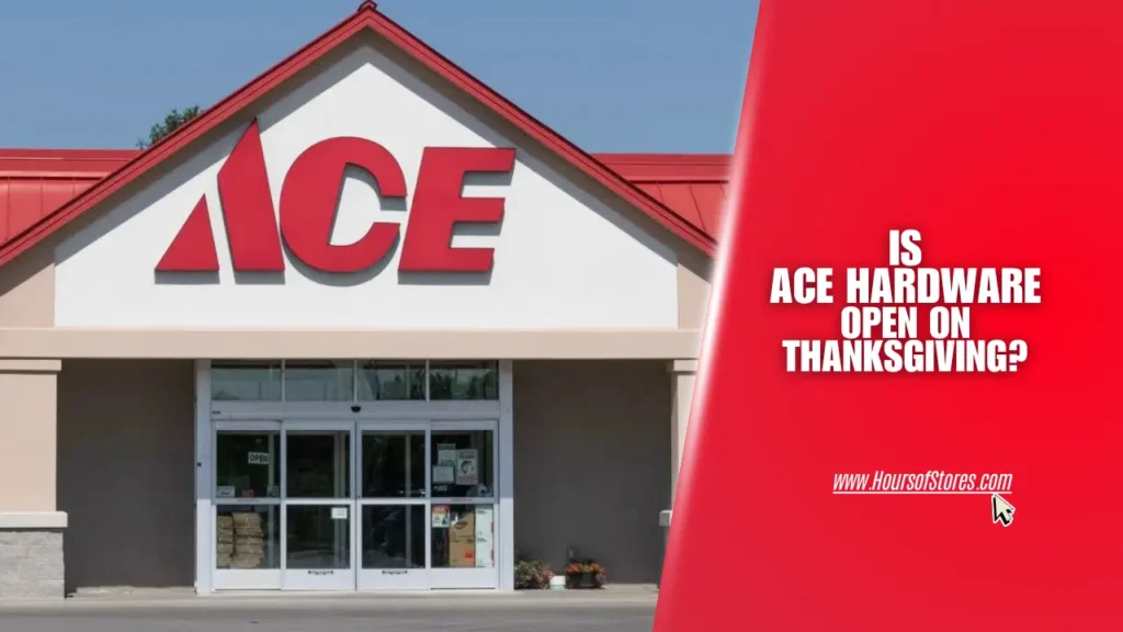 Ace Hardware Store Under Clear Sky Next To Article Title Text - Is Ace Hardware Open on Thanksgiving