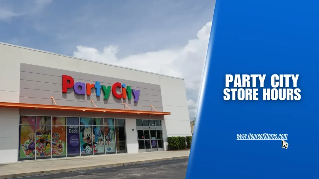 Party City Store Exterior And Blog Title Text - Party City Store Hours